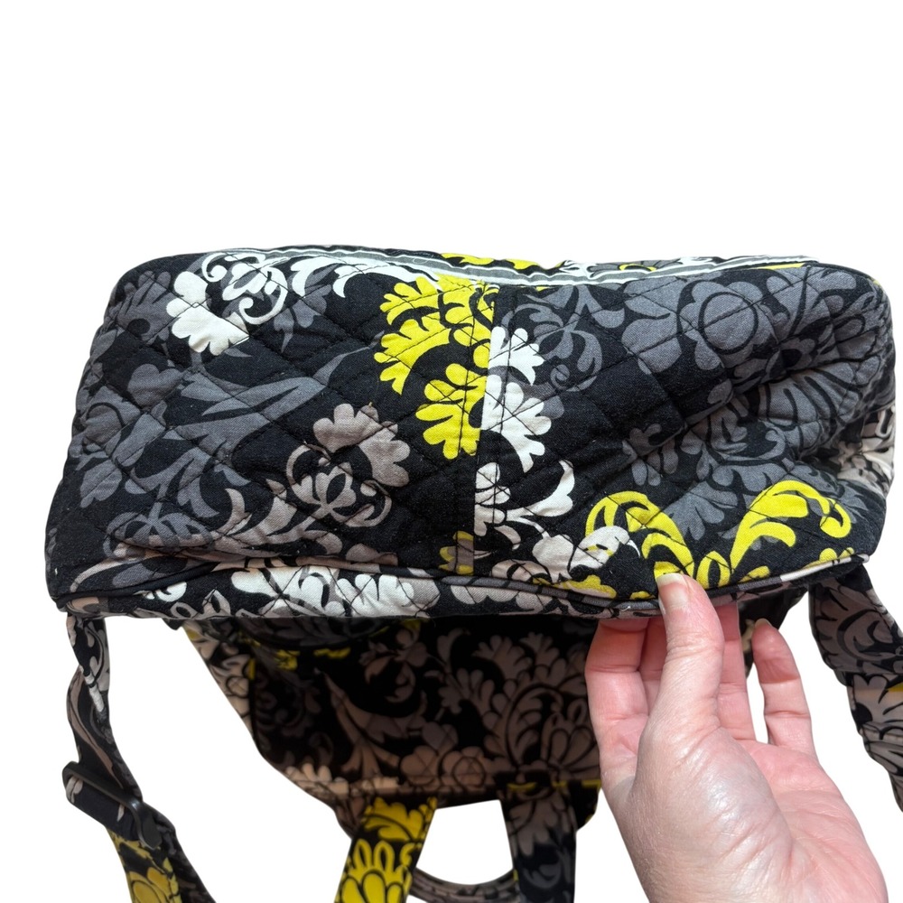 Vera Bradley Quilted Backpack Baroque Retired Pattern Bag Travel Laptop School - Picture 9 of 10